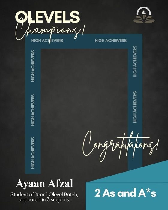 Ayaan Afzal &mdash; 2 As and A*s in the May 2026 Cambridge O Levels