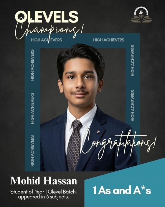 Mohid Hassan &mdash; 1 A / A* in the May 2026 Cambridge O Levels